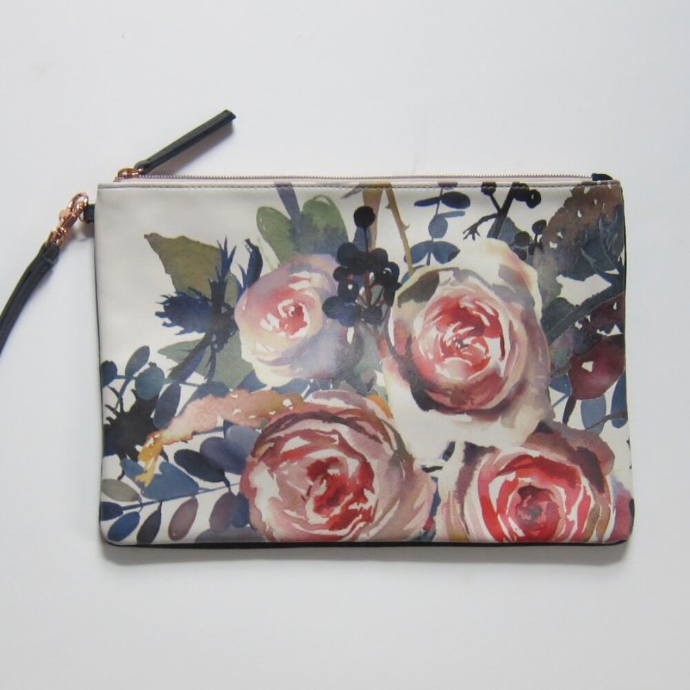Clutch bag with floral design